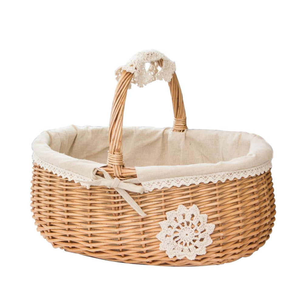 Wäschekorb aus Rattan aus Bambus