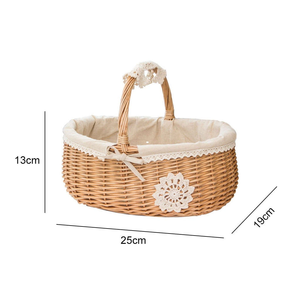 Wäschekorb aus Rattan aus Bambus