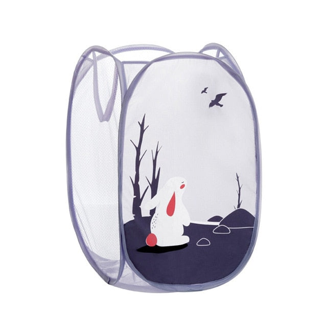 Cartoon bedruckter Wäschekorb für Kinderzimmer