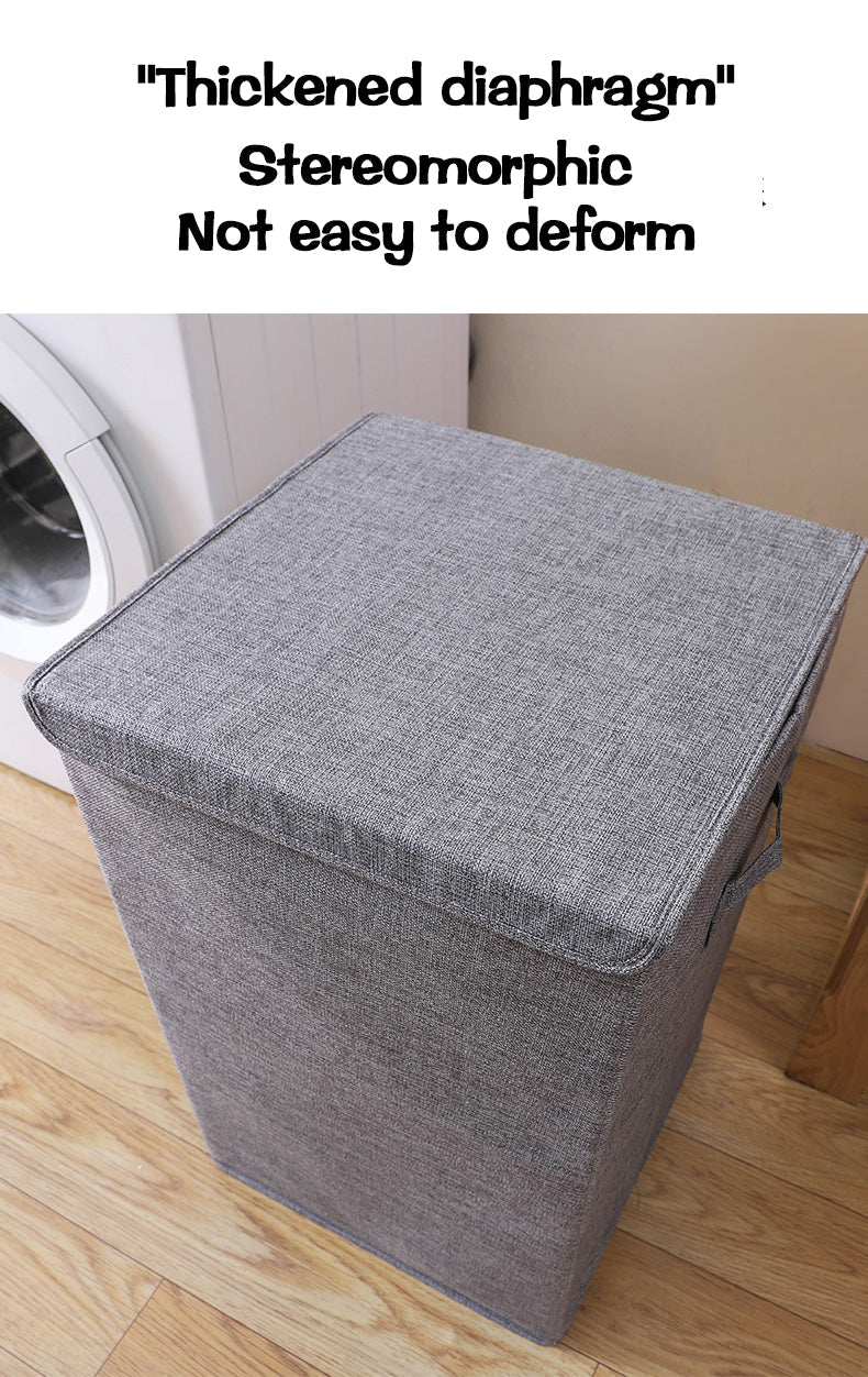Großer Wäschekorb mit Sitz