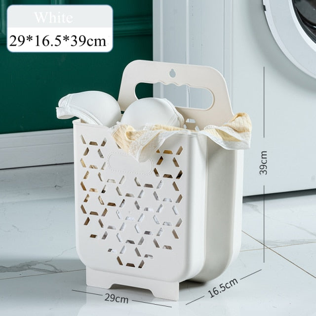 Faltbarer Wäschekorb aus Kunststoff