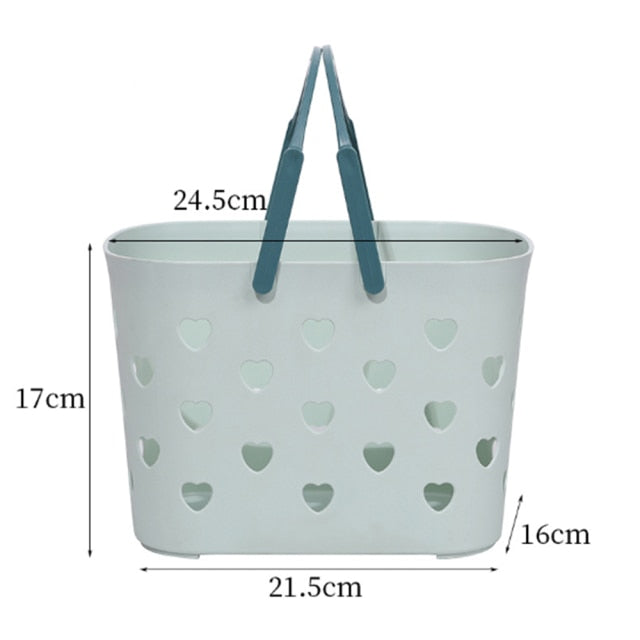 Herzförmiger hohler Wäschekorb aus Kunststoff