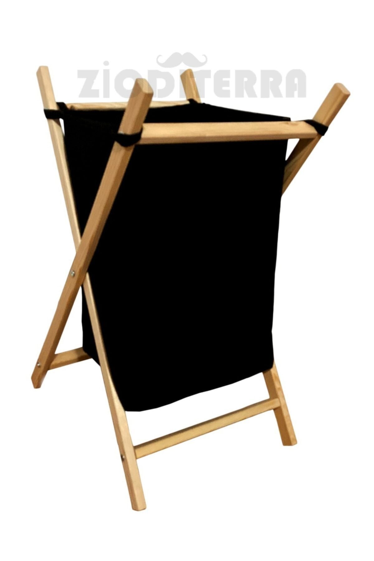 Faltbarer Wäschekorb aus Holz