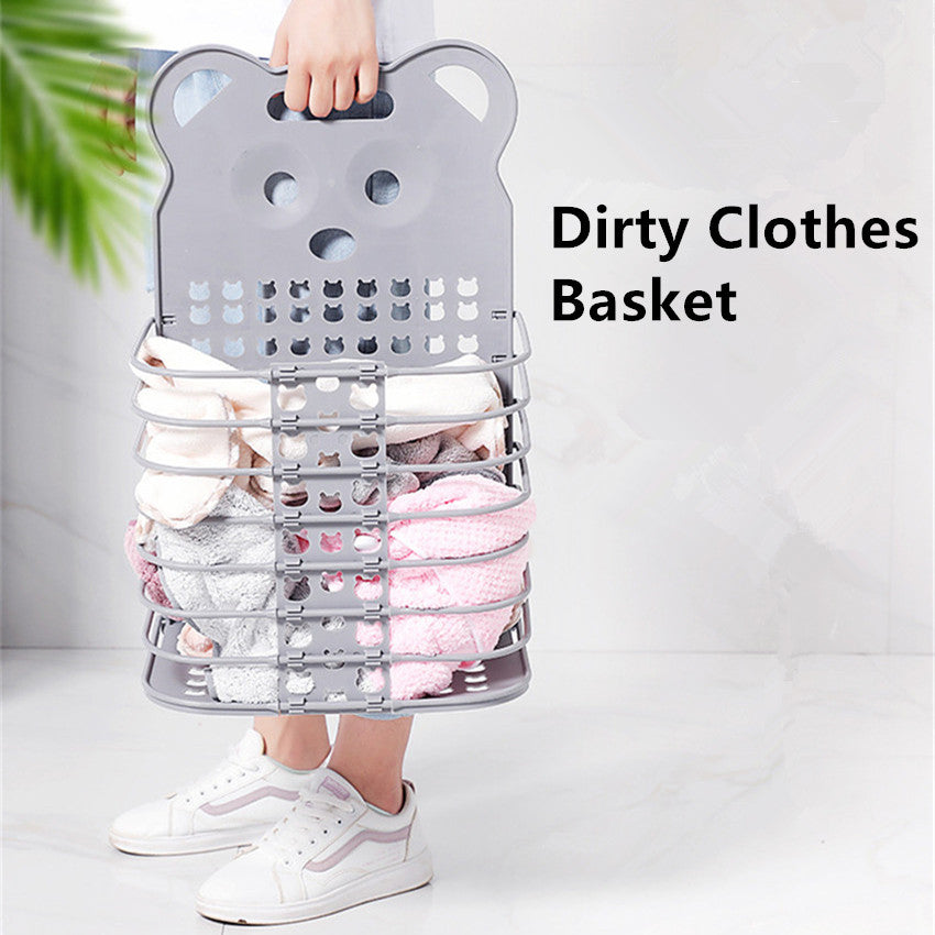 Zusammenklappbarer Wäschekorb für die Wandmontage für Kinder