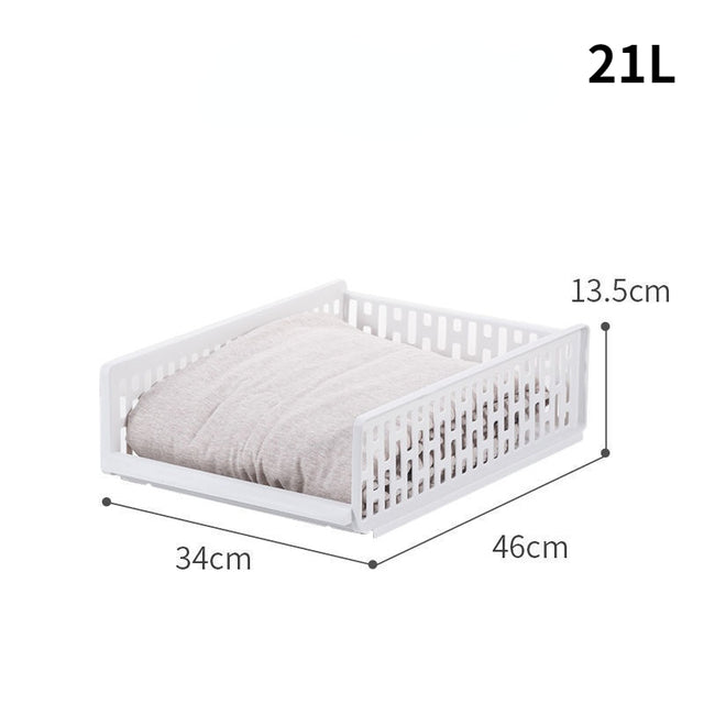 Stapelbarer mehrschichtiger Wäschekorb