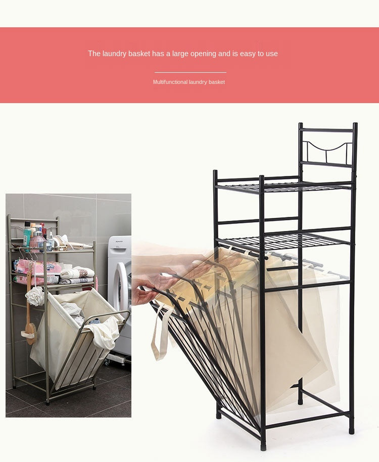 Wäschekorb bodenstehend mit Beinen