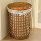 Runder Wäschekorb aus Bambus