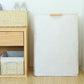 Wäschekorb mit Holzgriff Weiß